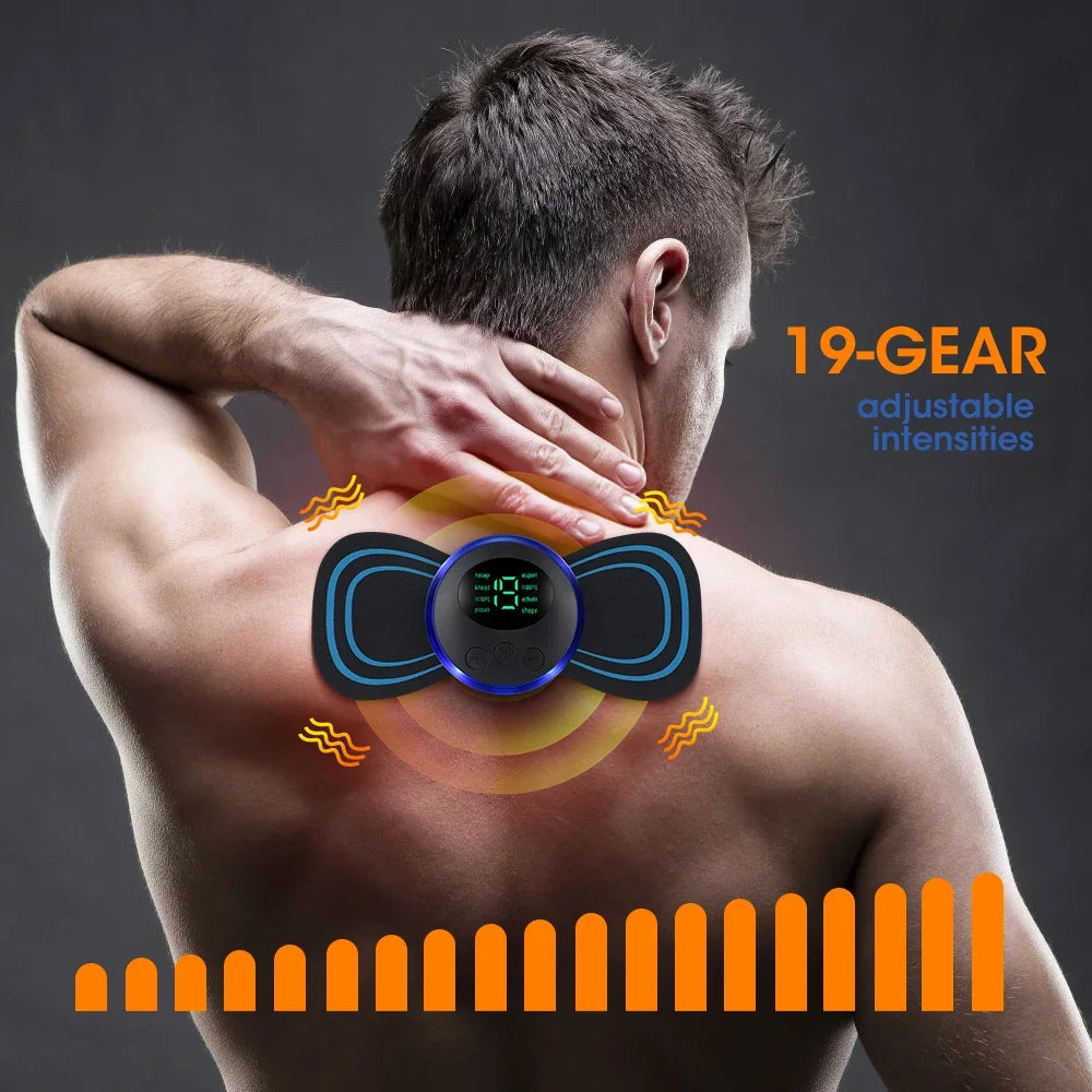 EMS Neck Massager Electric Cervical Vertebra Massage Patch