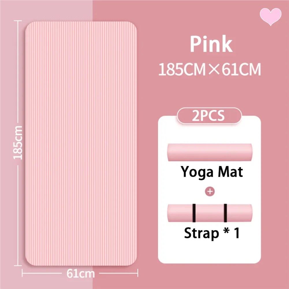 8mm NBR yoga mat anti slip thickened